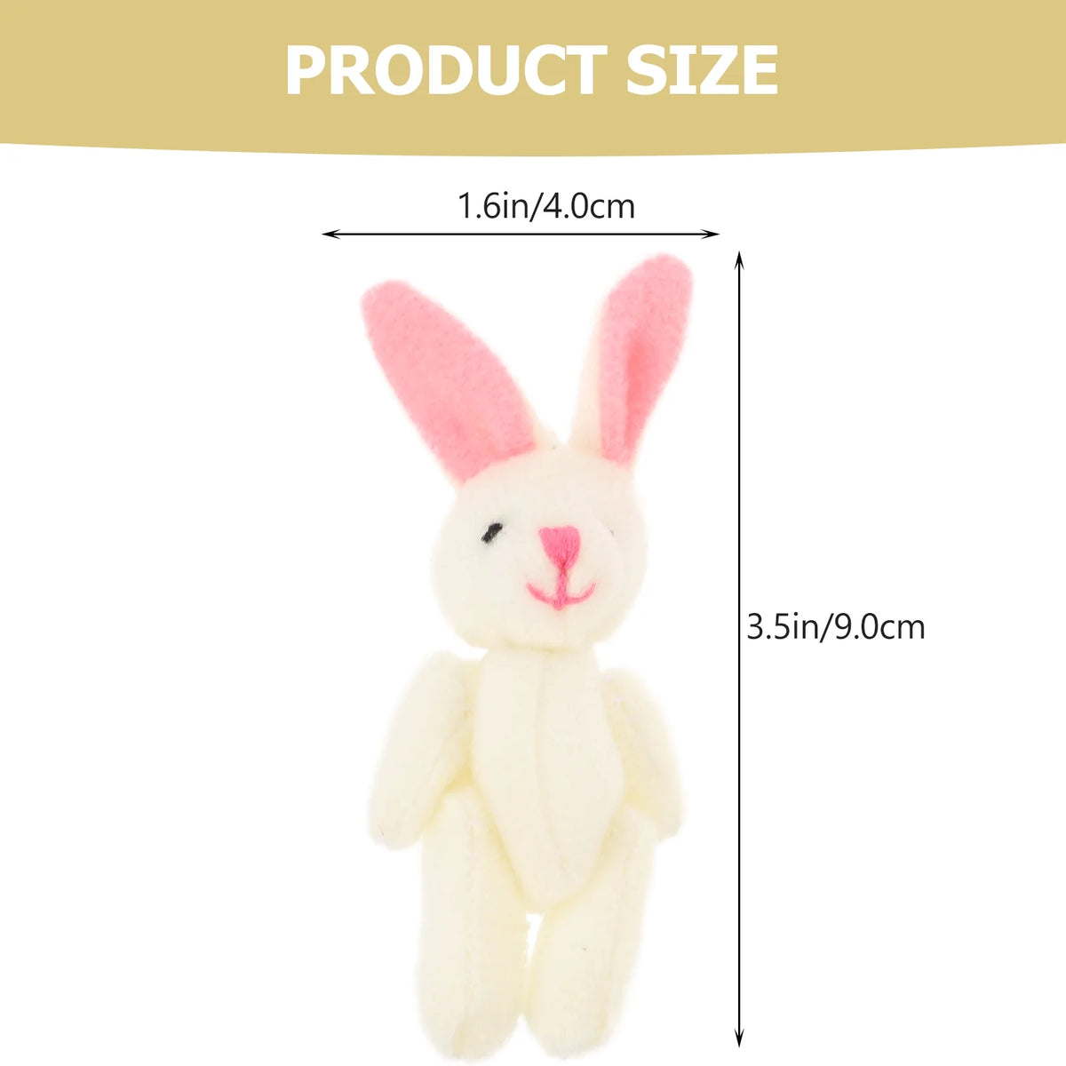 15 Pcs Mini Plush Toy Bunny Stuffed Animal D569