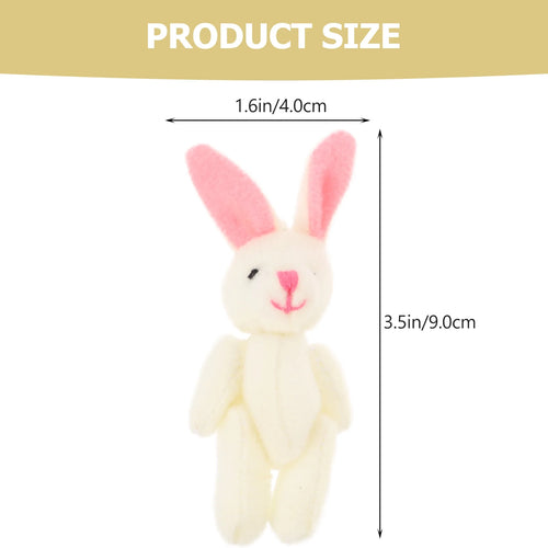 15 Pcs Mini Plush Toy Bunny Stuffed Animal D569
