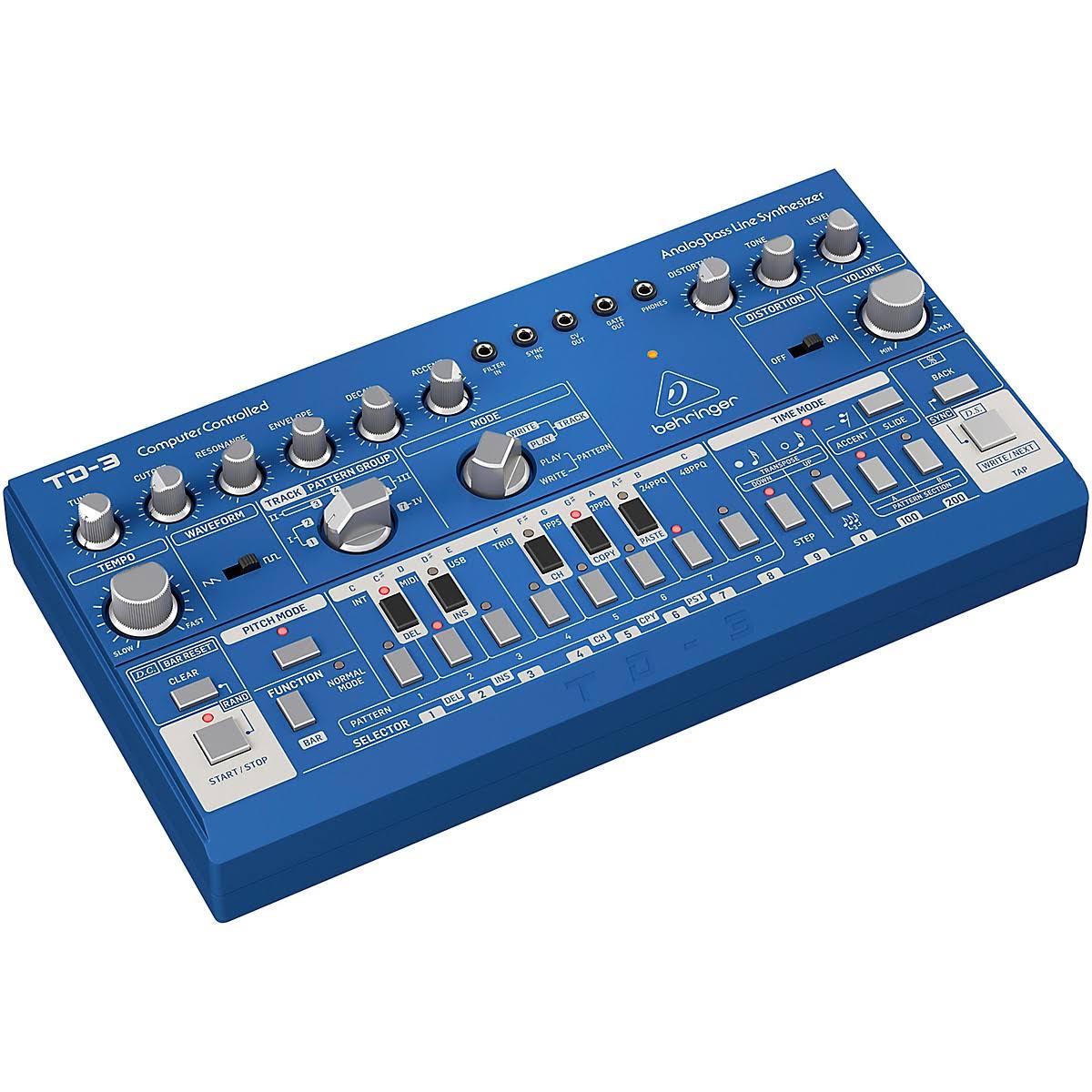 Blue Analog Bass Line Synthesizer B39412