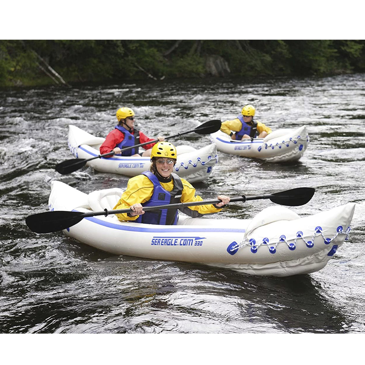2 Person Inflatable Kayak with Paddles, Pump, & Seats L363294