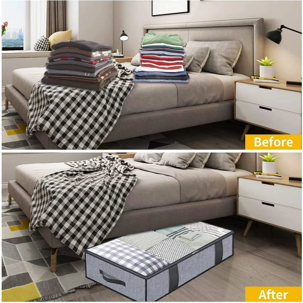 Breathable Zippered Storage Bag with Clear Window E1675