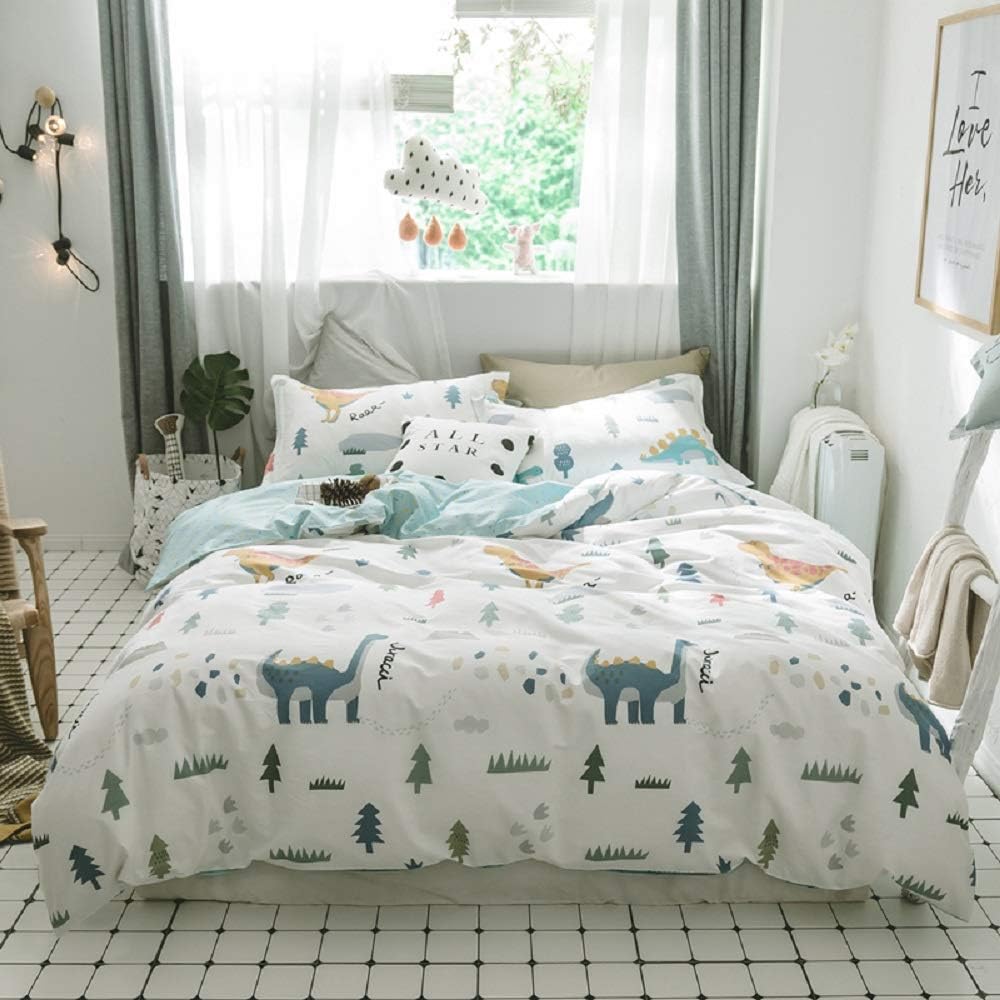 Cotton Dinosaur Kids Duvet Cover Set 3 Piece D447