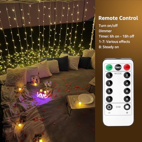 Battery Operated USB Plug in 10 x 10 ft 300 LED String Lights C50876