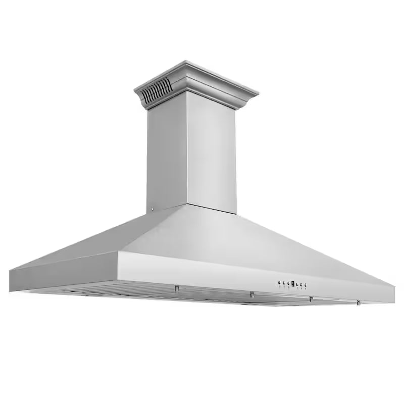 48 in. 400 CFM Ducted Wall Mount Range Hood in Stainless Steel O9712