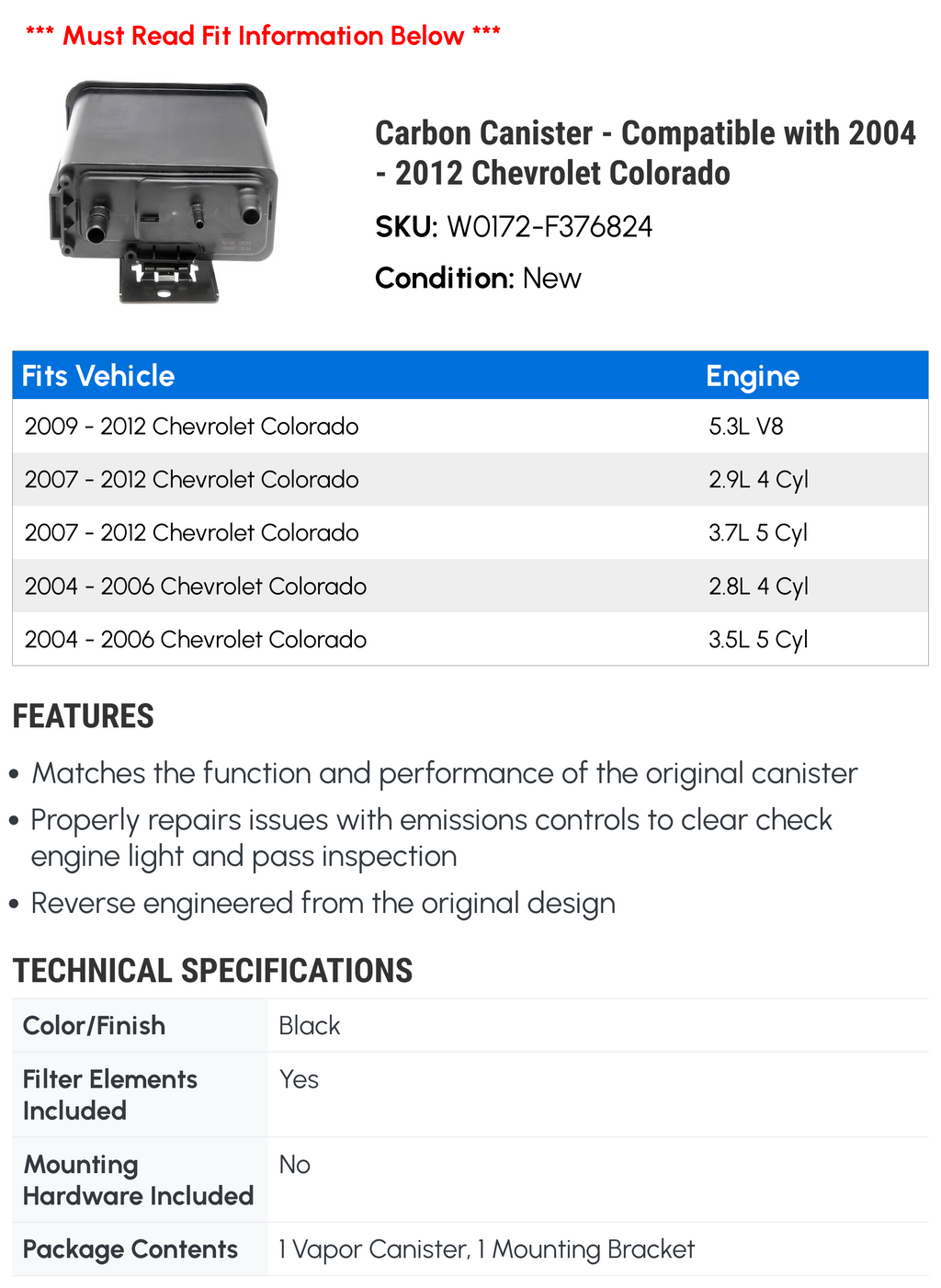 Carbon Canister L111468