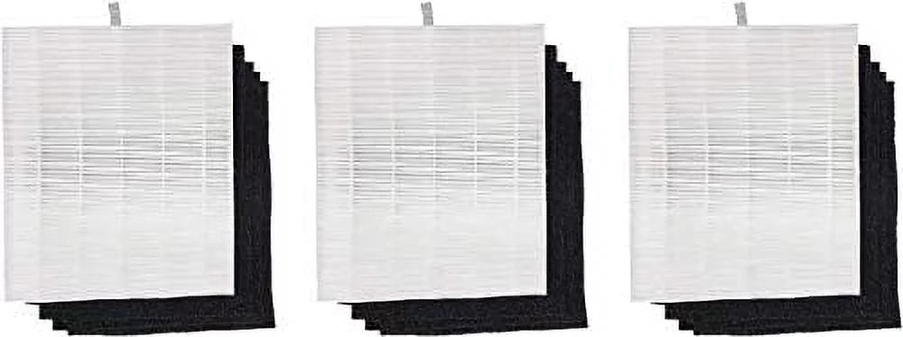 True HEPA Filter S Replacement with 4 Carbon Pre Filter, 3 Sets I984