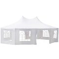 Canopy Party Event Tent with 2 Pull-Back Doors and Windows W56936