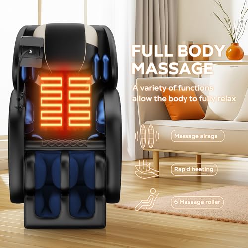 Zero Gravity Full Body Shiatsu Massage Chair Recliner Y77481