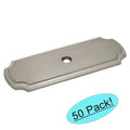 Satin Nickel Cabinet Hardware Knob Backplate 50 Pack N36267