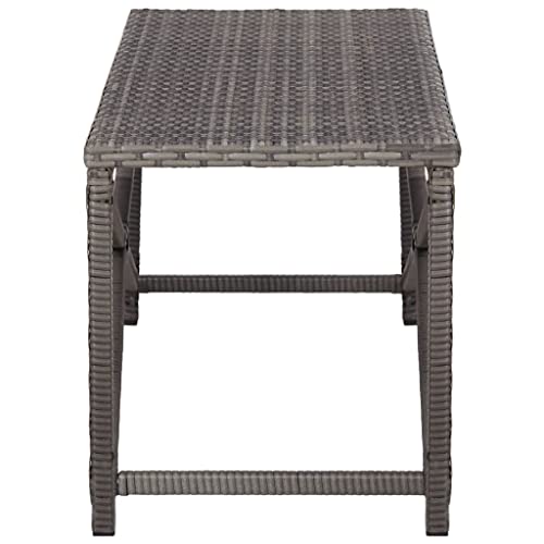 47.2" Poly Rattan Brown Patio Bench C901067