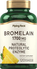 Bromelain Supplement 1700 mg 120 Capsules Pineapple Enzyme G506