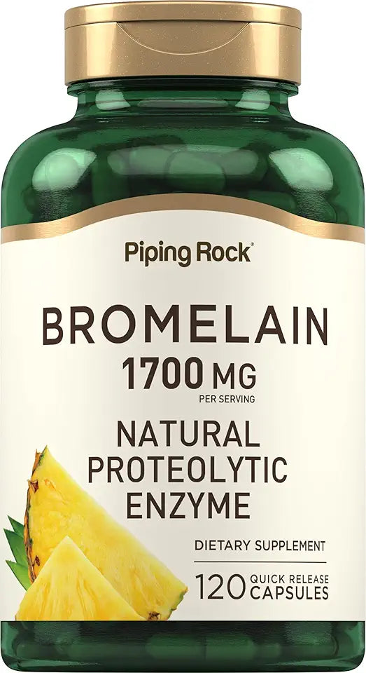Bromelain Supplement 1700 mg 120 Capsules Pineapple Enzyme G506