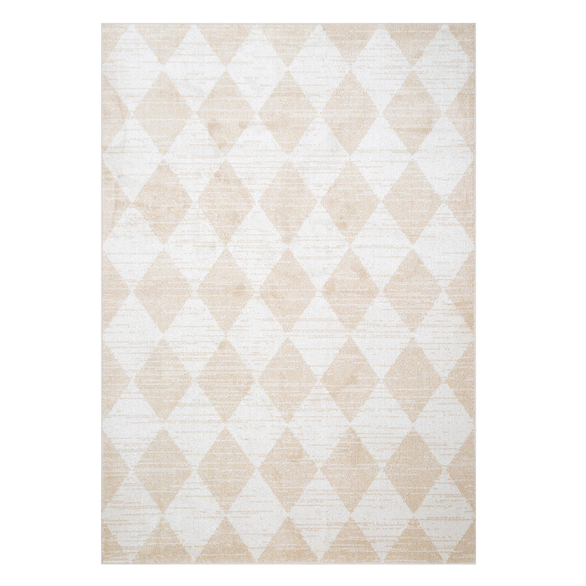 Beige Geometric Area Rug O4442
