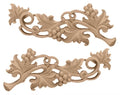 Large Grape Scrolls Pair, 14 1/2-Inch x 5 5/8-Inch x 1-Inch, Maple E205