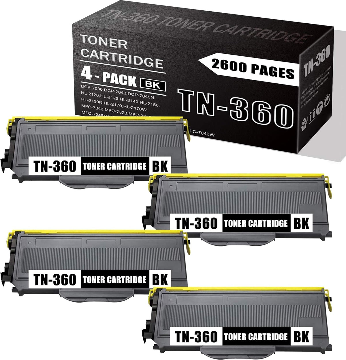 Black Toner Cartridge 4-Pack B87963