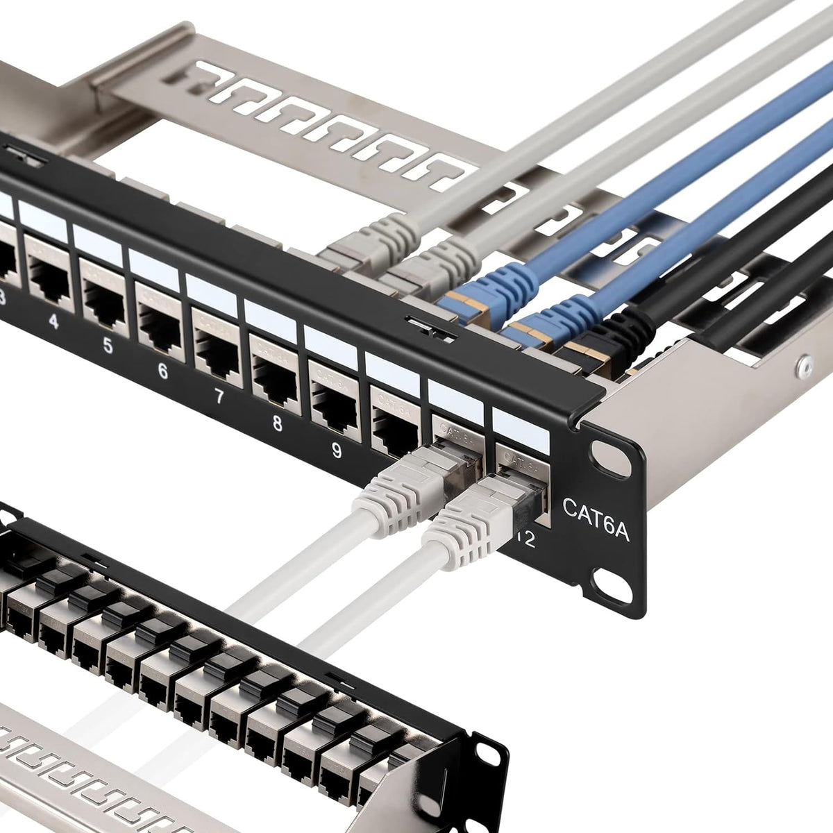 12 Port Cat6A Shielded Patch Panel U61648