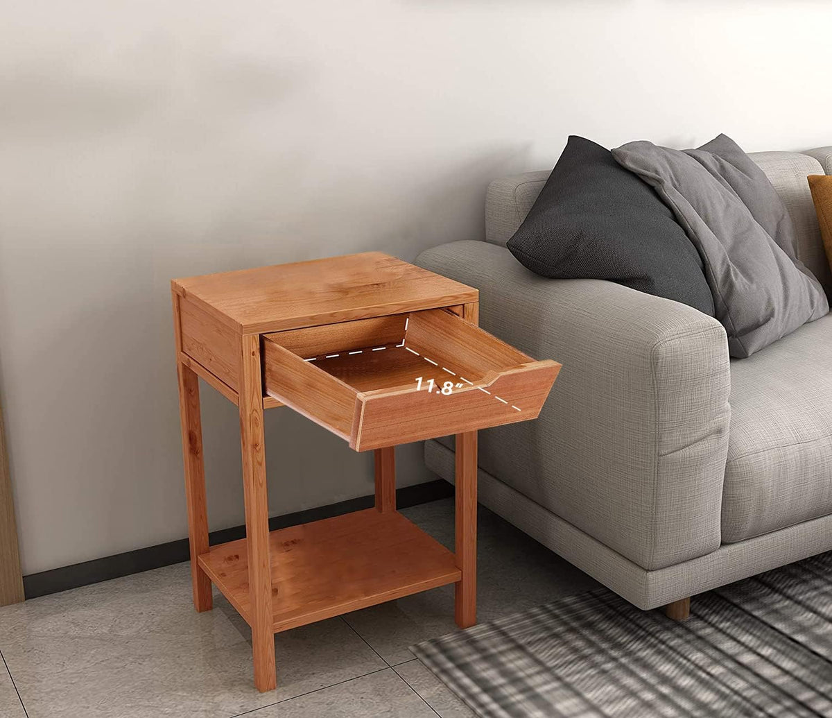 Nightstand with Drawers Z8409