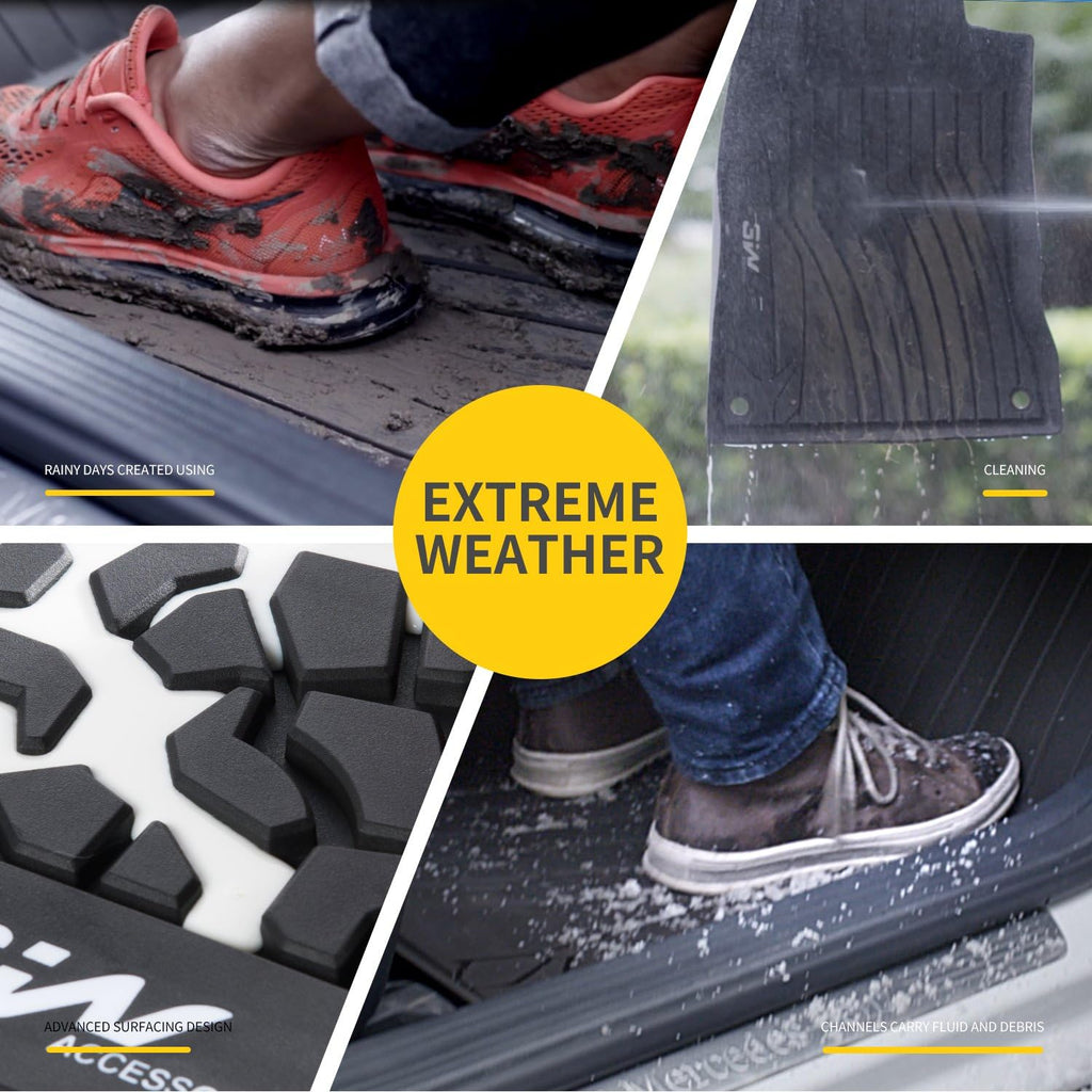 Black Pack of 2 Trunk Mat for Benz GLC O3651