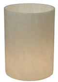Cylinder Alabaster Swirl Flat Top Shade J4521