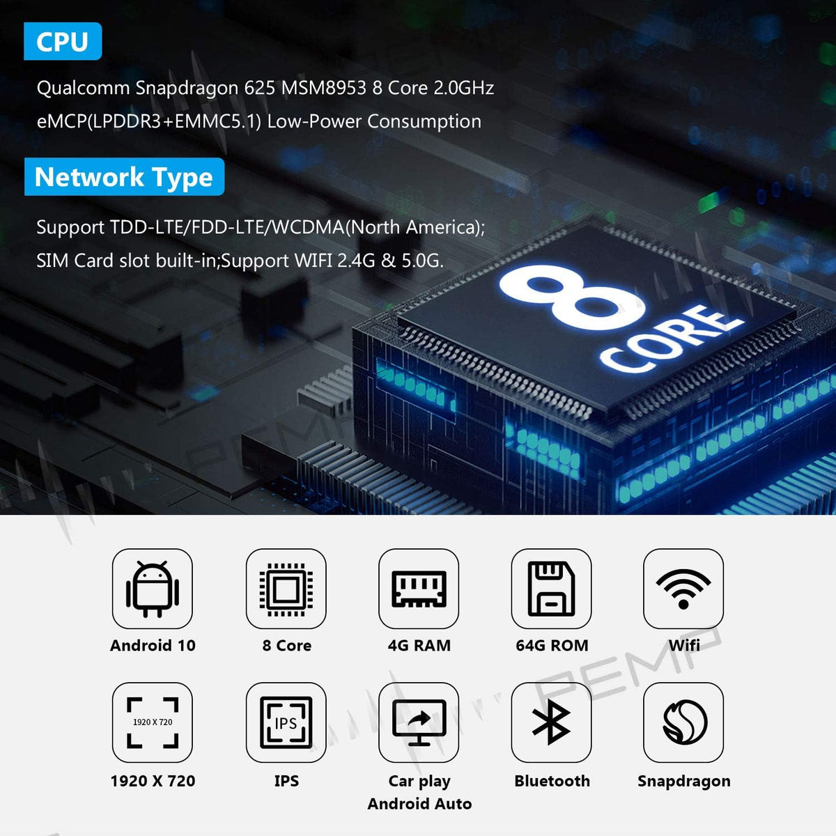 Android 10 10.25 inch IPS Touch Screen Monitor E8213
