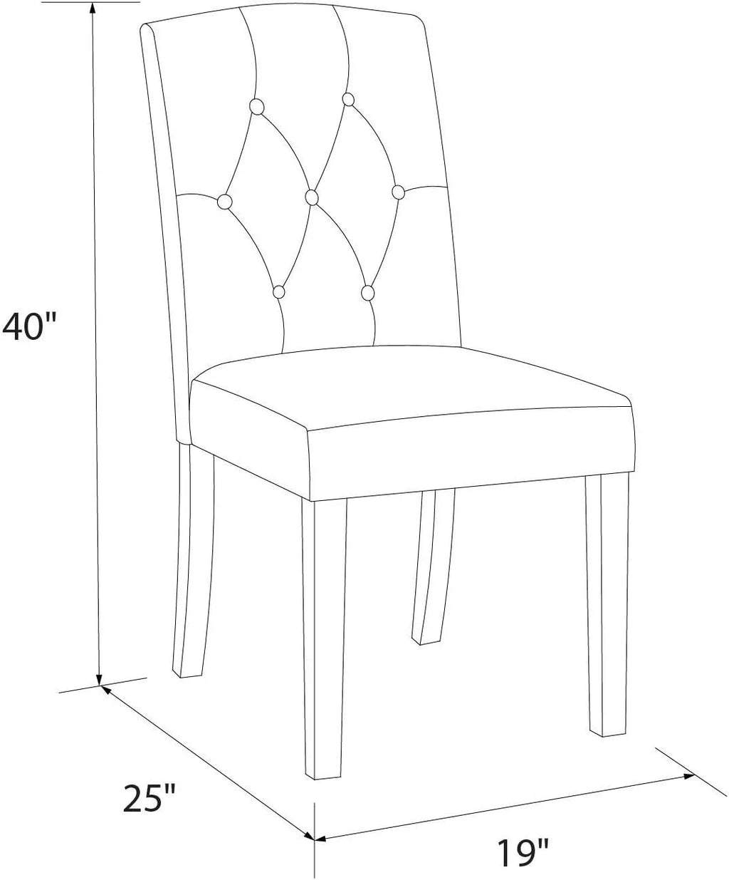 Gray Upholstered Dining Chair H5963