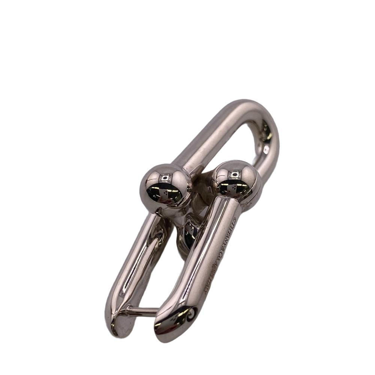 Tiffany Hardware Large Link Earrings Silver Q130
