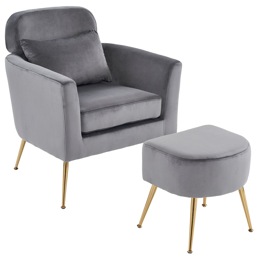 Dark Gray Flannelette Single Chair V961