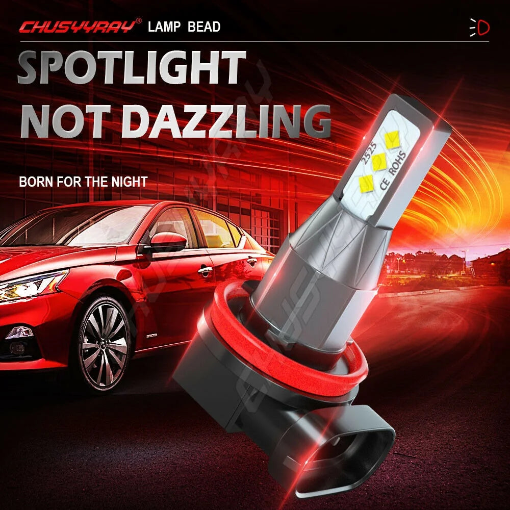 6x LED Headlights Hi/Low Beam Fog Light Bulbs 6000K U4497