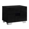 White 2 Drawer Nightstand C601