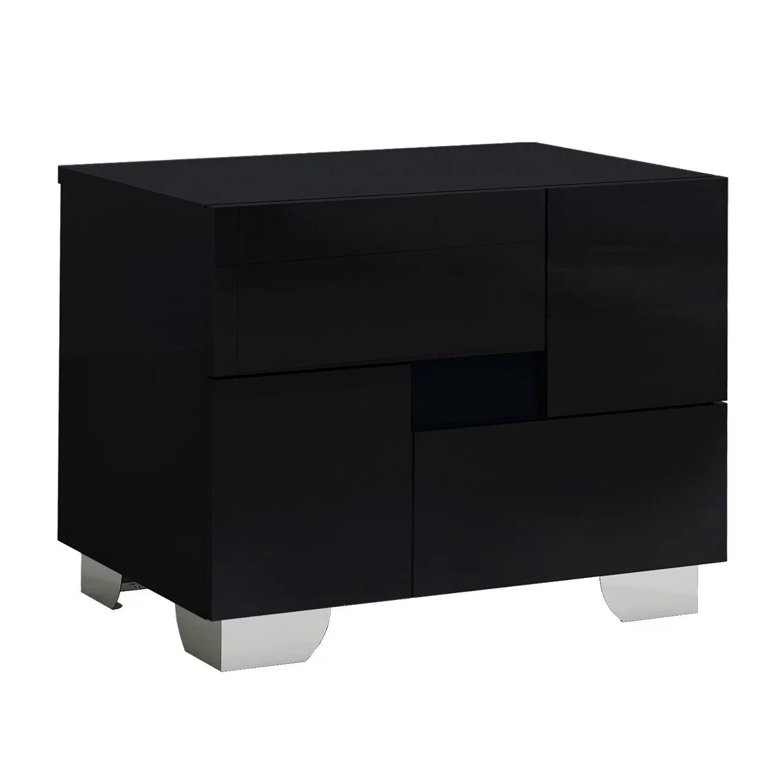 White 2 Drawer Nightstand C601