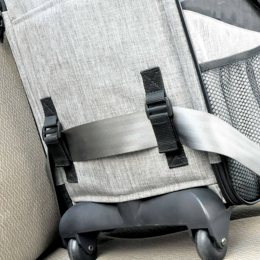 Rolling Pet Carrier Grey Y223
