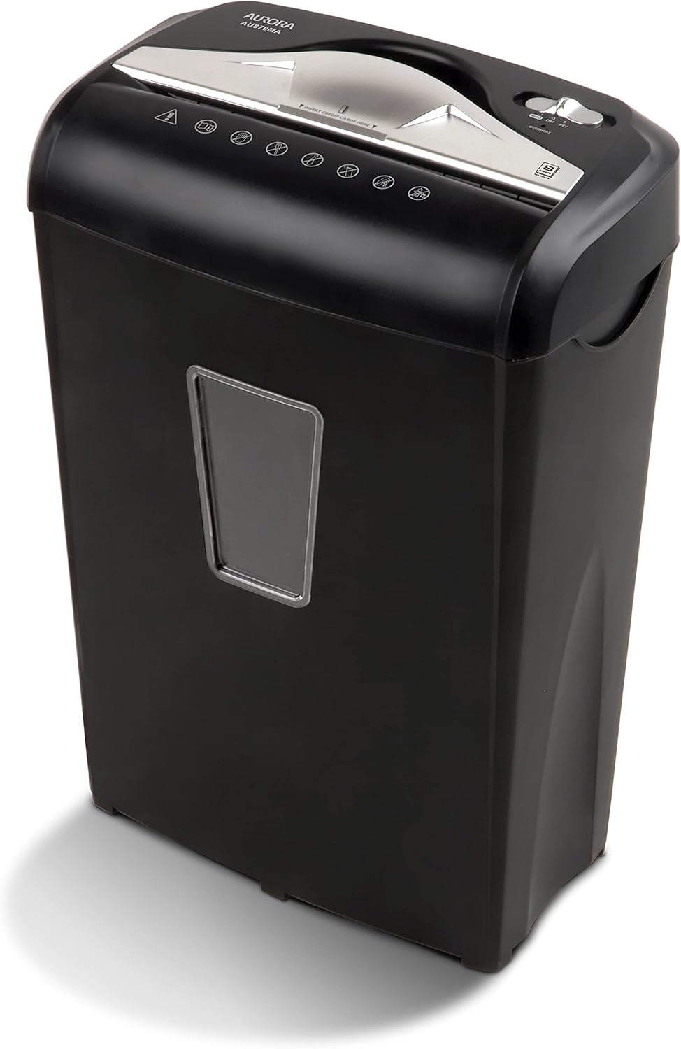 8-Sheet Micro-Cut Paper Credit Card Shredder Black G575746