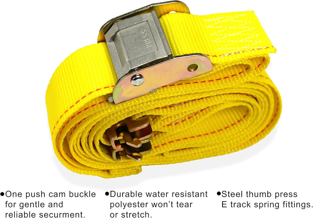 20 Tie-Down Straps, 2 x 12' Cam Buckle Straps A265