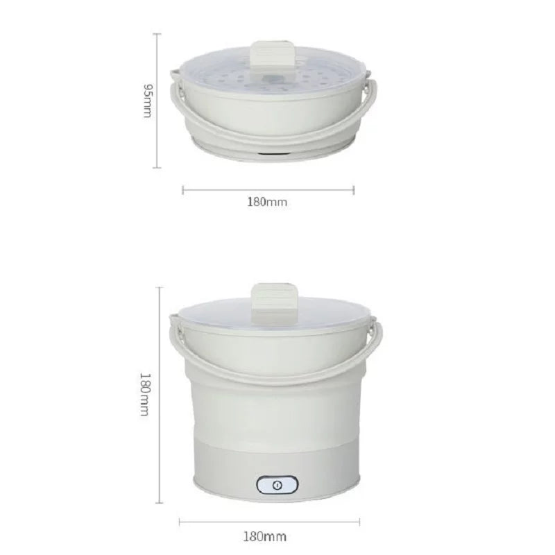 Foldable Electric Kettle Travel Cooker Dual Voltage U70831