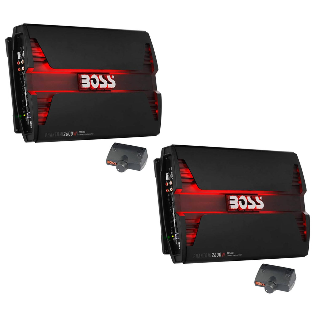 2600W 4 Channel Car Audio Amplifier with Remote (2 Pack) V812887