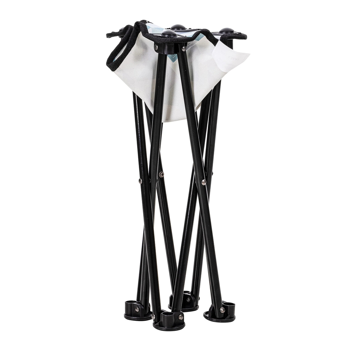 Blue and White Camp Chair with Footrest D90696