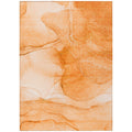 Orange 9' x 12' Indoor Outdoor Area Rug K813
