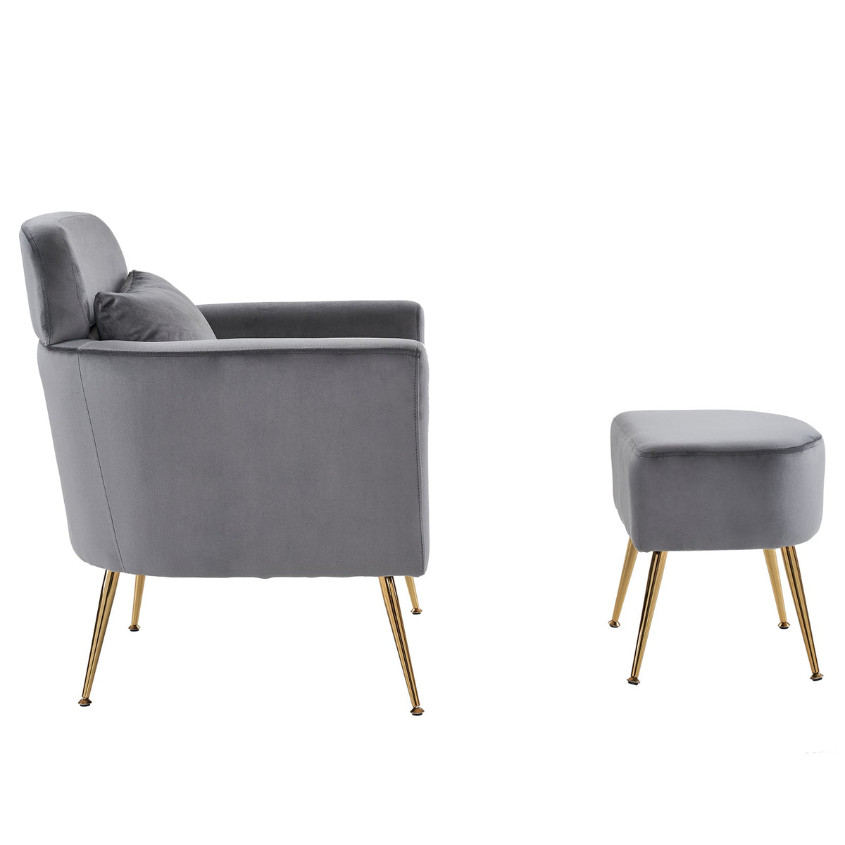Dark Gray Flannelette Single Chair V961