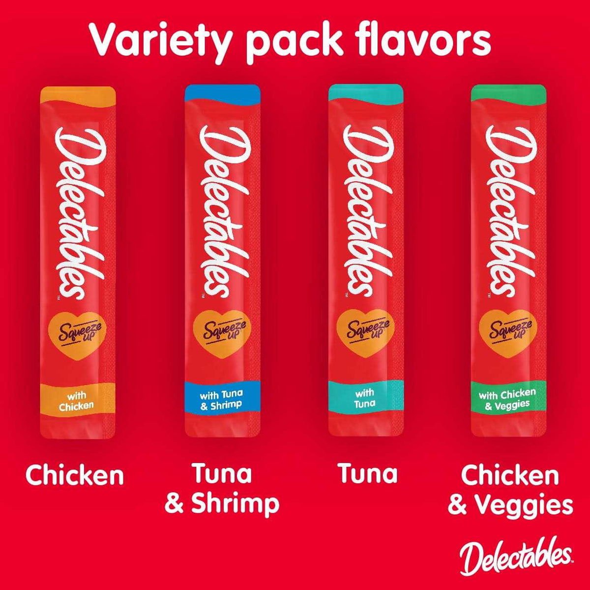 Lickable Wet Cat Treats Variety Pack H1326