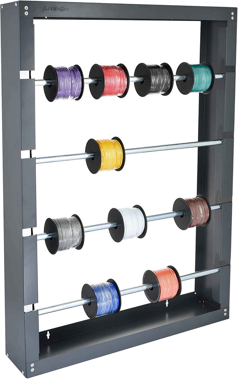 Wire Spool Rack, 4 Rods, Grey U4608