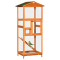 65" Large Wooden Outdoor Bird Cage with 2 Doors H879331