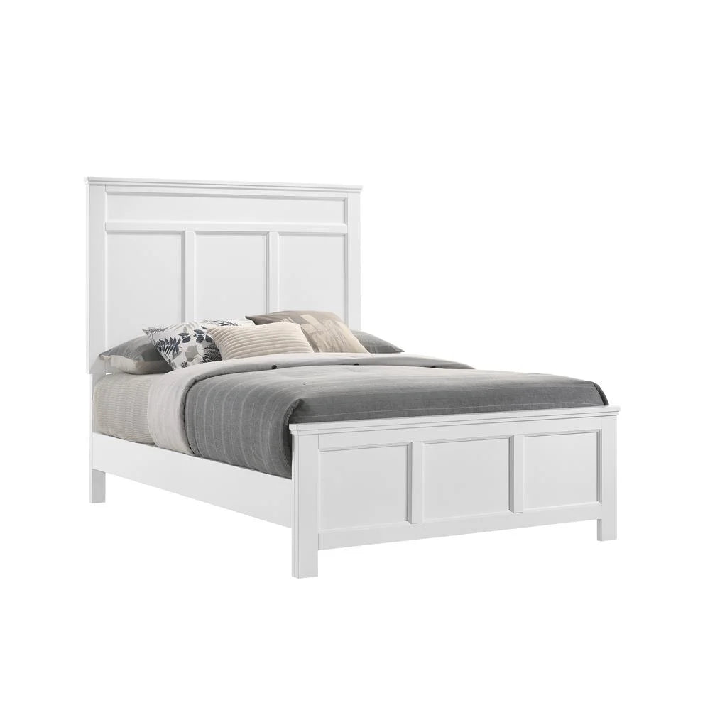 White Wood Full Bed P1617