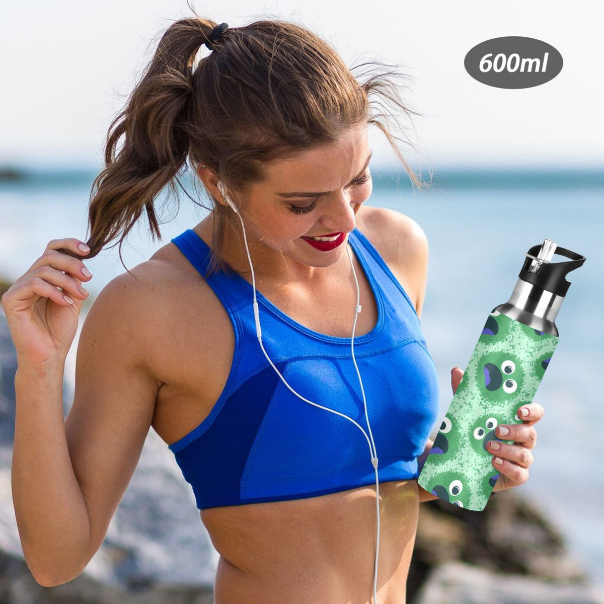 Stainless Steel Insulated Water Bottle with Straw Lid H55979