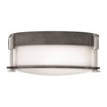 Aged Zinc 2 Light Flush Mount T465874