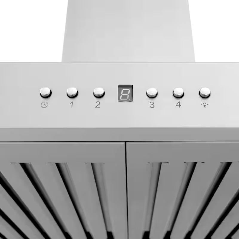48 in. 400 CFM Ducted Wall Mount Range Hood in Stainless Steel O9712