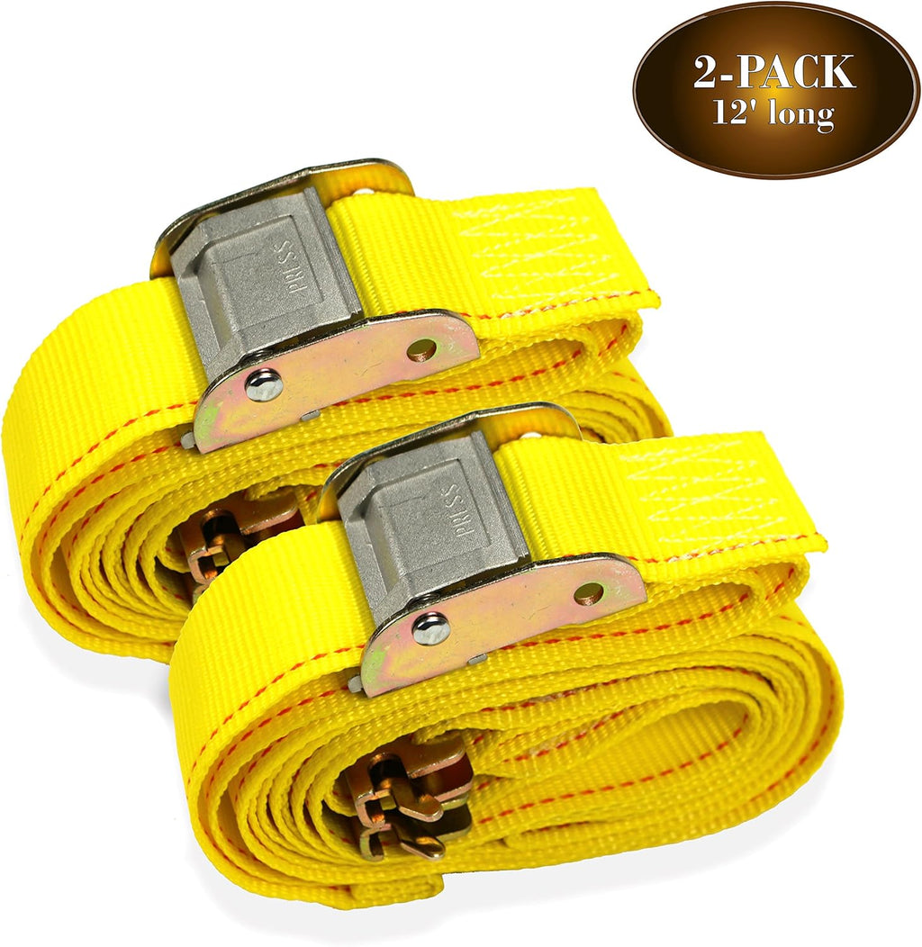 20 Tie-Down Straps, 2 x 12' Cam Buckle Straps A265