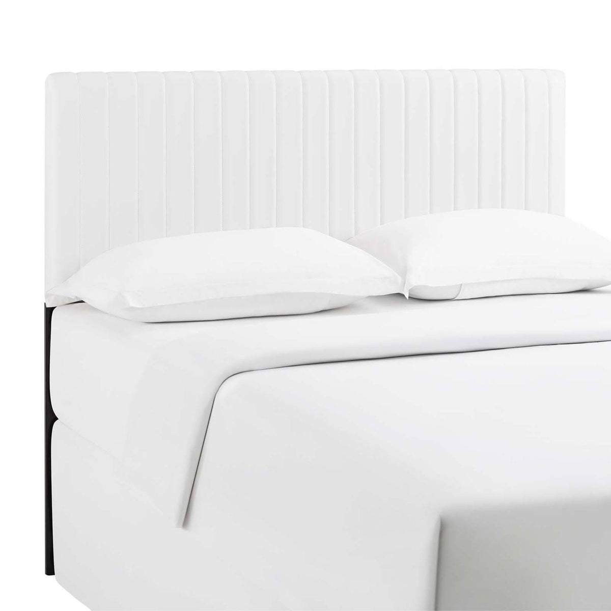 King or California King White Headboard P748