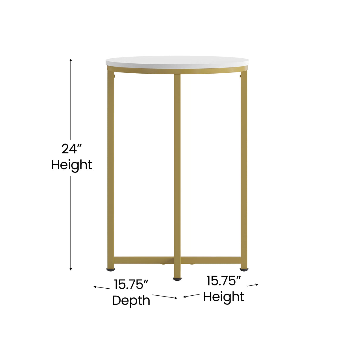White Laminate 3 Piece Coffee and End Table Set F28583
