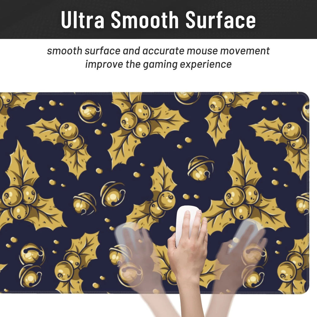 Yellow Bells Prints Non-Slip Gaming Mouse Pad, 15.8"x29.5" K37296