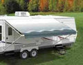 Vinyl Awning Ocean Blue 18ft White Castings B732343